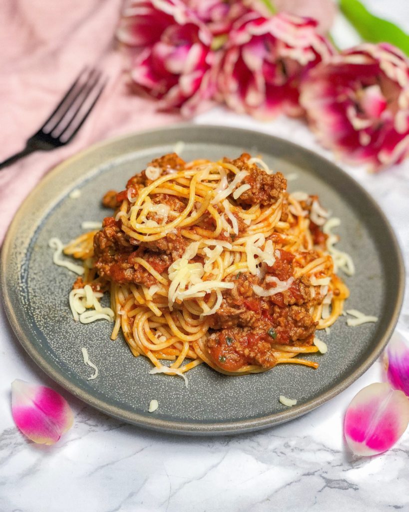 Spaghetti Bolognese mit Grana Padano