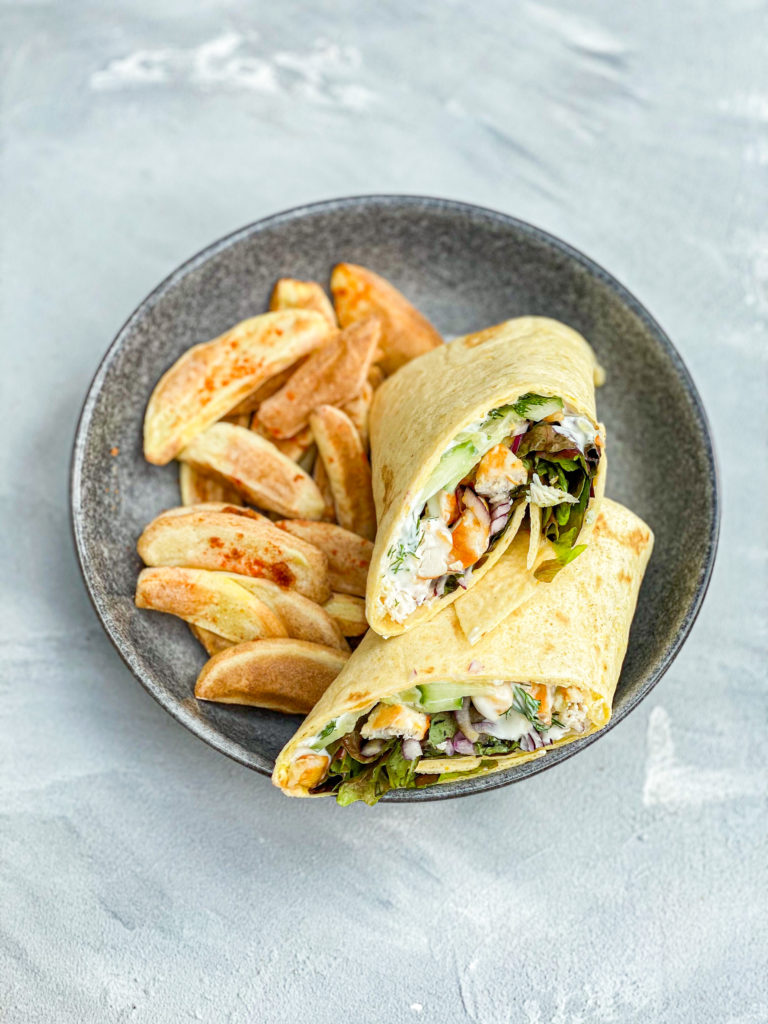 Wraps mit Kartoffeln