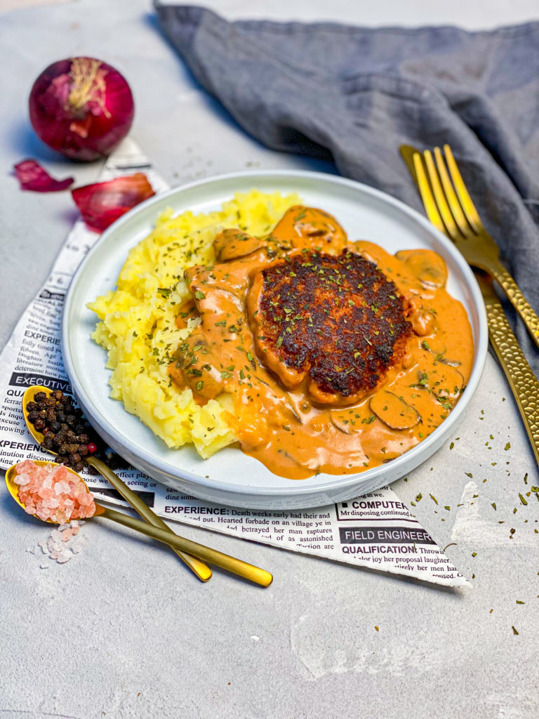 Bulette mit Kartoffelpüree