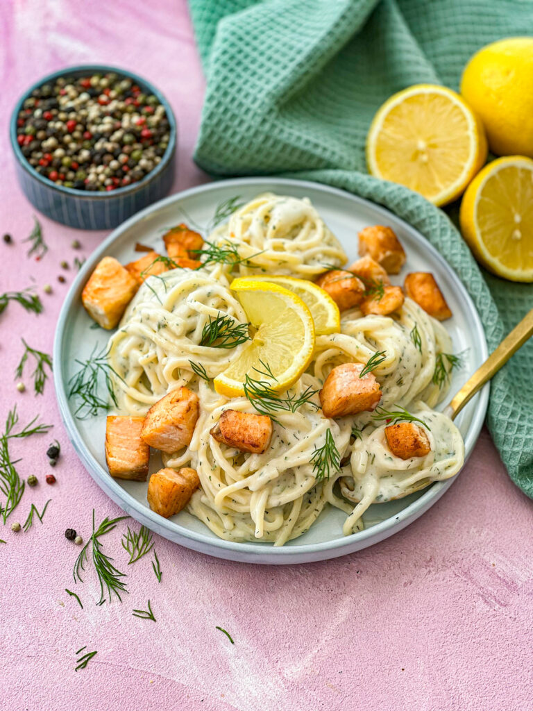 Pasta mit Lachs